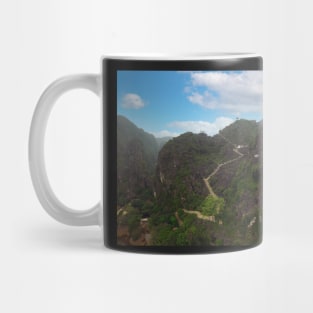 Aerial view of viewpoint Hang Mua Mug